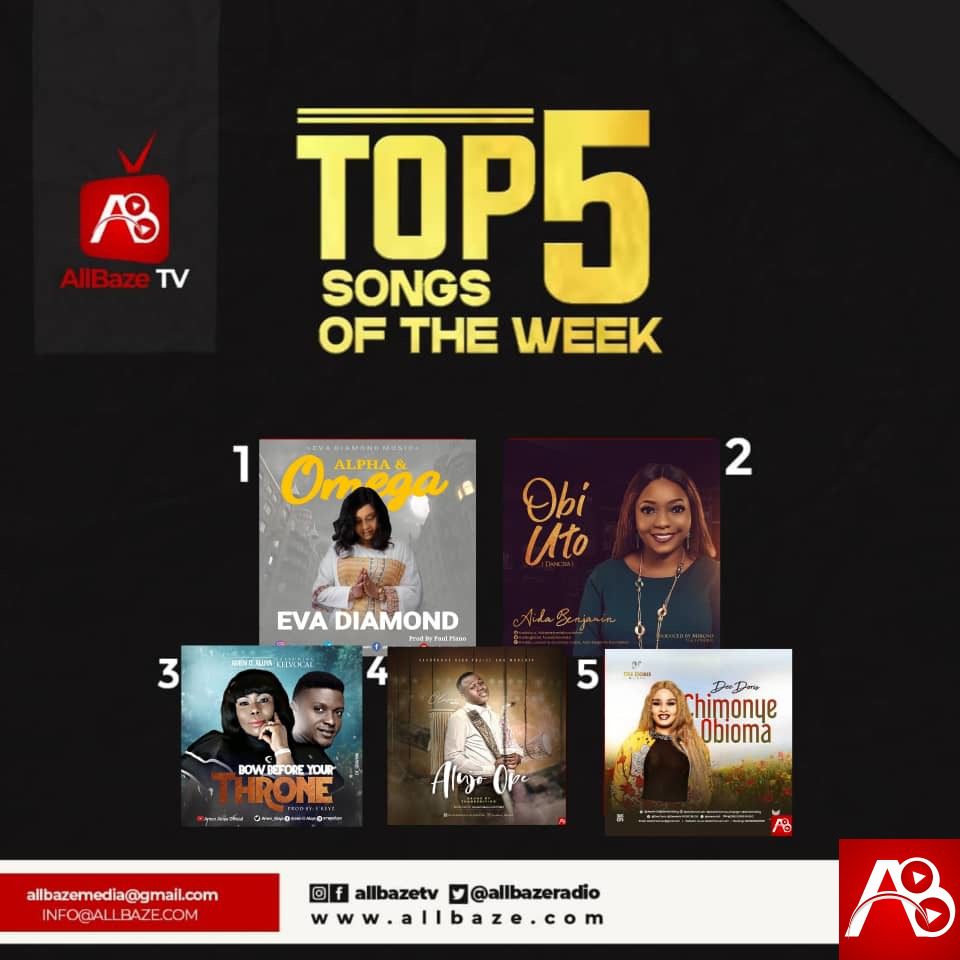 Top 5 Nigeria Gospel Songs Of The Week [Gospel Weekend Vibes]