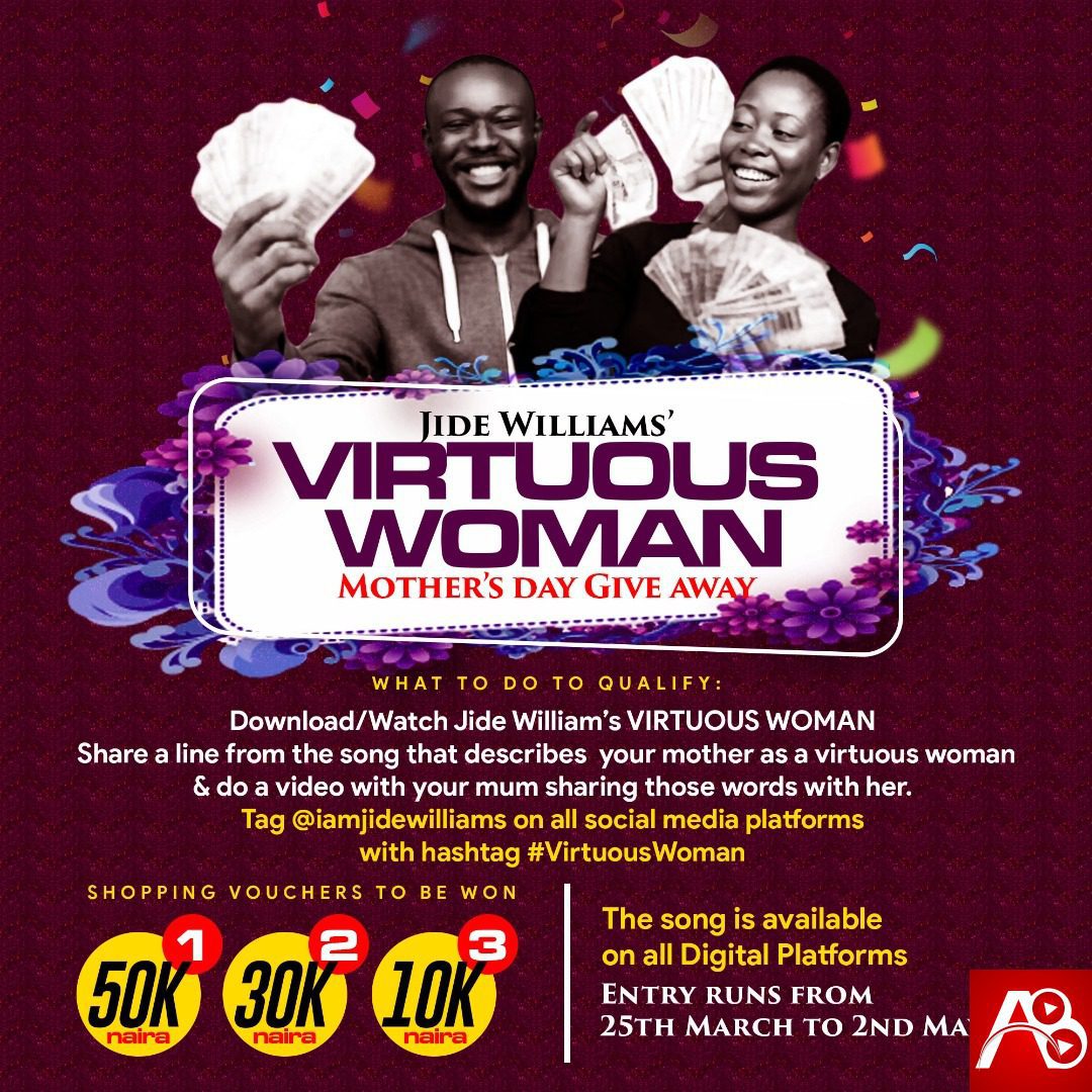 Jide Williams to give out over 100k voucher in celebration of International Mothers Da